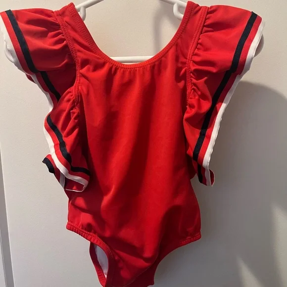 Janie & Jack sailor patriotic red boutique swimsuit for baby girl-12-18 mos - Picture 1 of 6